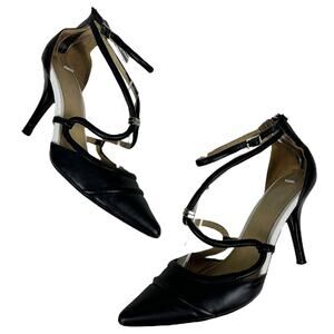 Lamb Gwen Stefani Y2K Leather Pointed Toe Ankle Strap Pointed Toe Heels 6